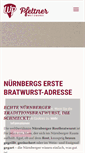 Mobile Screenshot of metzgerei-pfettner.de
